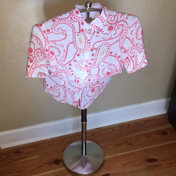 Robert Graham Tops - Women’s Robert Graham SS Button Down Blouse, Sz. M